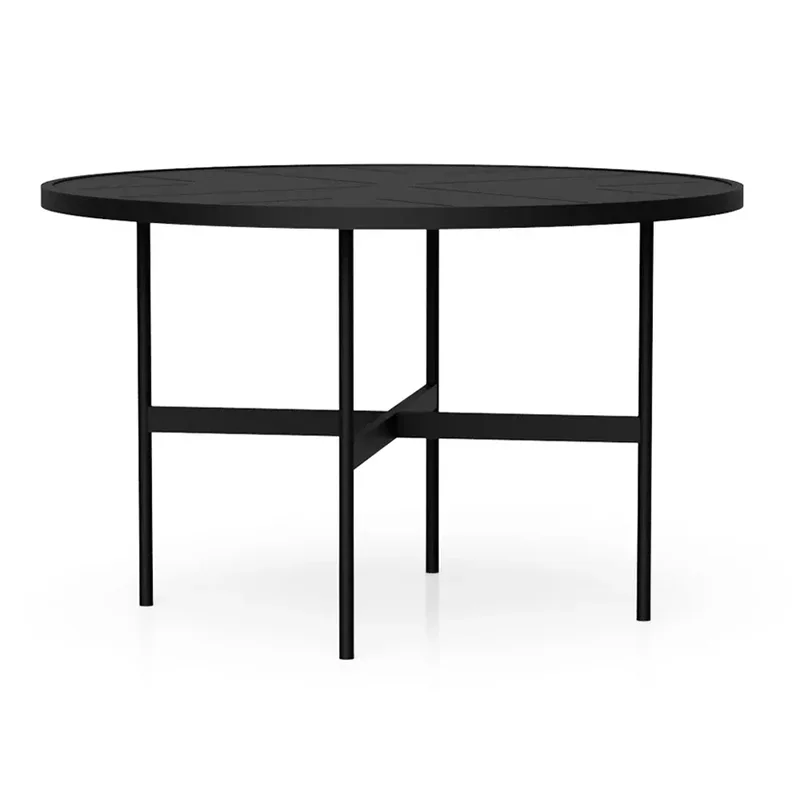 Runt matbord utomhus
