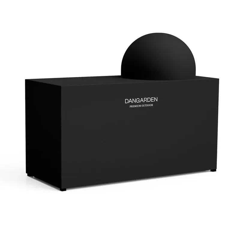 Svart Utomhusskåp Vattentätt överdrag